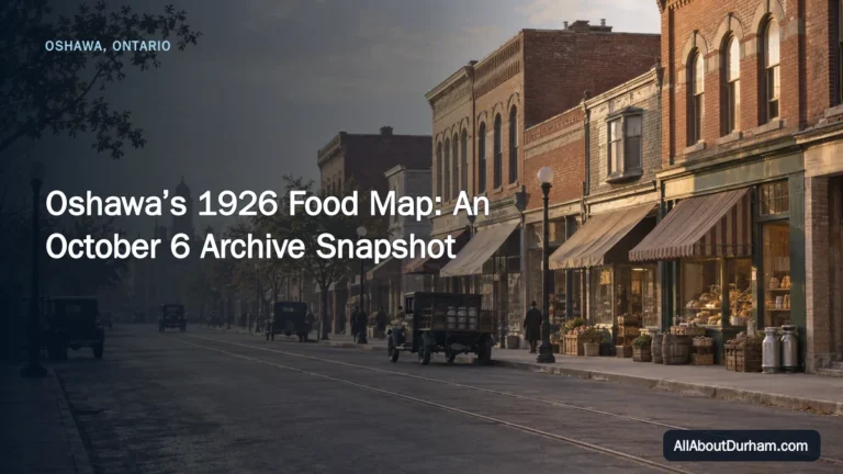 Oshawa’s 1926 Food Map: An October 6 Archive Snapshot — AllAboutDurham.com featured image