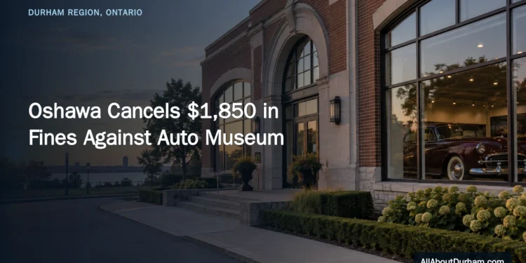 Oshawa Cancels $1,850 in Fines Against Auto Museum — AllAboutDurham.com featured image
