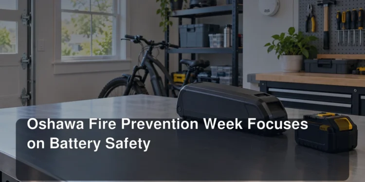 Oshawa Fire Prevention Week Focuses on Battery Safety