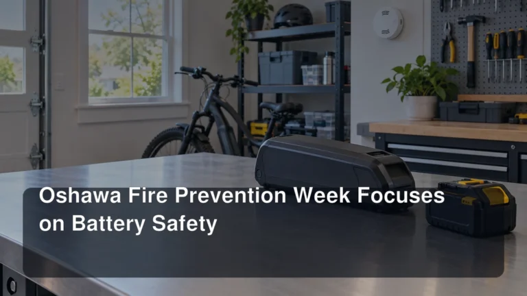 Oshawa Fire Prevention Week Focuses on Battery Safety