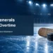 Original editorial illustration of an unbranded hockey puck and stick on blue rink ice; not a photograph of the Oshawa-Ottawa game.