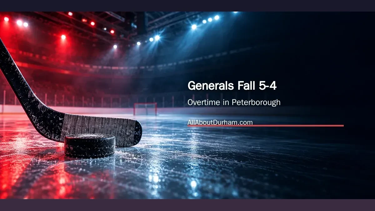 Conceptual hockey illustration of a puck and stick on generic arena ice; not a photograph of the October 22 game or players.