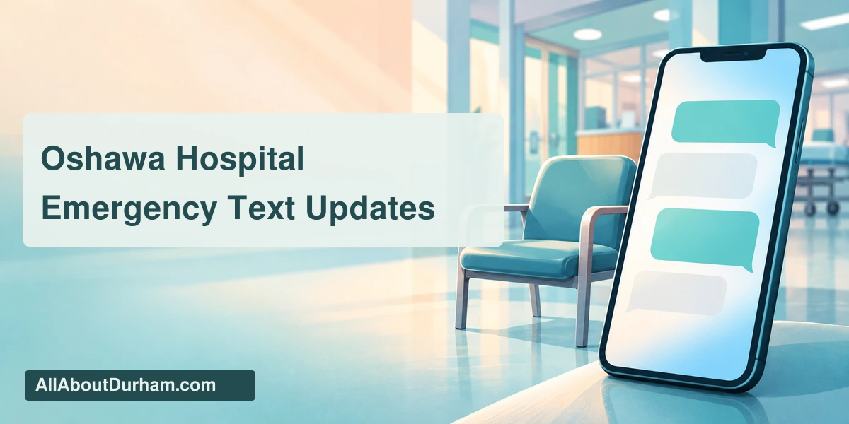 Original editorial illustration of a smartphone with abstract message bubbles beside an empty hospital waiting chair; no real patient data.