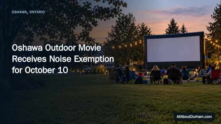 Oshawa Outdoor Movie Receives Noise Exemption for October 10 — AllAboutDurham.com featured image