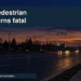 Conceptual editorial illustration of a quiet road at dusk; not a photograph of the Oshawa collision.