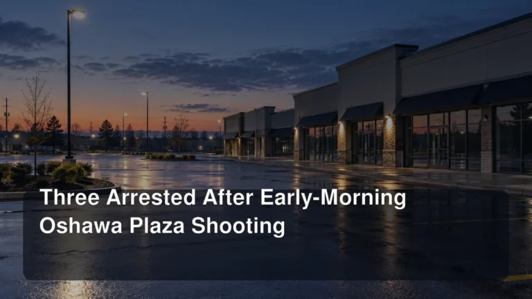 Three Arrested After Early-Morning Oshawa Plaza Shooting