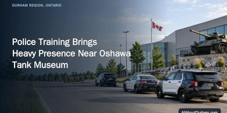 Police Training Brings Heavy Presence Near Oshawa Tank Museum — AllAboutDurham.com featured image
