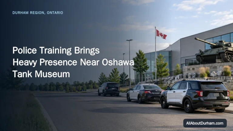 Police Training Brings Heavy Presence Near Oshawa Tank Museum — AllAboutDurham.com featured image