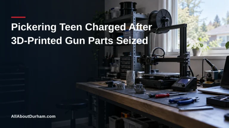 Pickering Teen Charged After 3D-Printed Gun Parts Seized — AllAboutDurham.com featured image