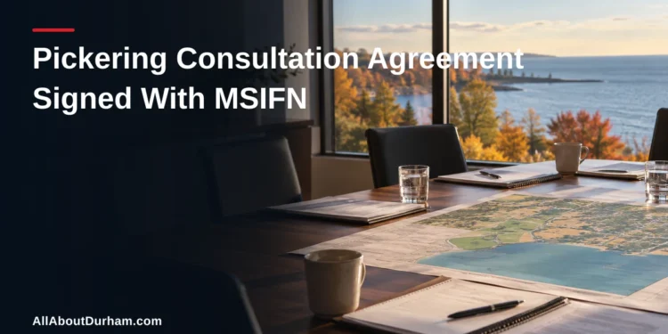 Pickering Consultation Agreement Signed With MSIFN — AllAboutDurham.com featured image