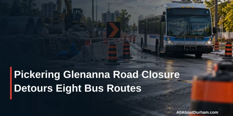 Pickering Glenanna Road Closure Detours Eight Bus Routes — AllAboutDurham.com featured image