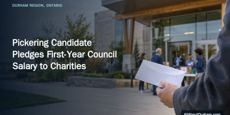 Pickering Candidate Pledges First-Year Council Salary to Charities — AllAboutDurham.com featured image