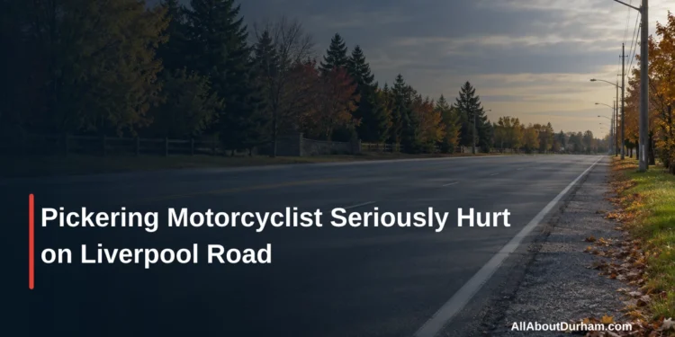Pickering Motorcyclist Seriously Hurt on Liverpool Road — AllAboutDurham.com featured image