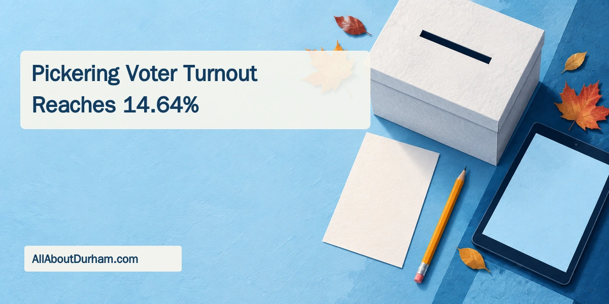 Original conceptual editorial illustration of an unmarked ballot box, blank ballot, pencil and tablet on a blue desk, not an actual voting system.