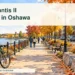 Editorial illustration: a quiet generic Ontario downtown path with a bicycle; not incident evidence.