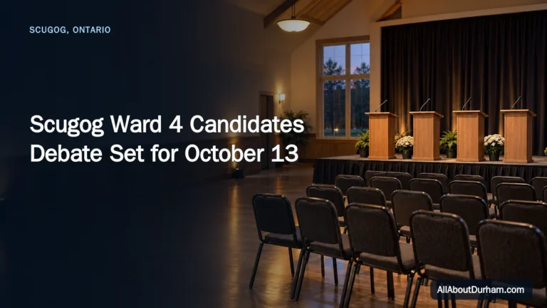 Scugog Ward 4 Candidates Debate Set for October 13 — AllAboutDurham.com featured image