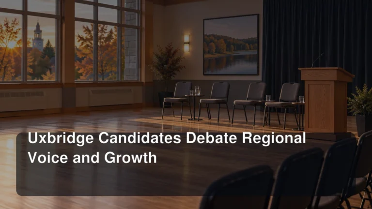 Uxbridge Candidates Debate Regional Voice and Growth Uxbridge Candidates Debate Regional Voice and Growth