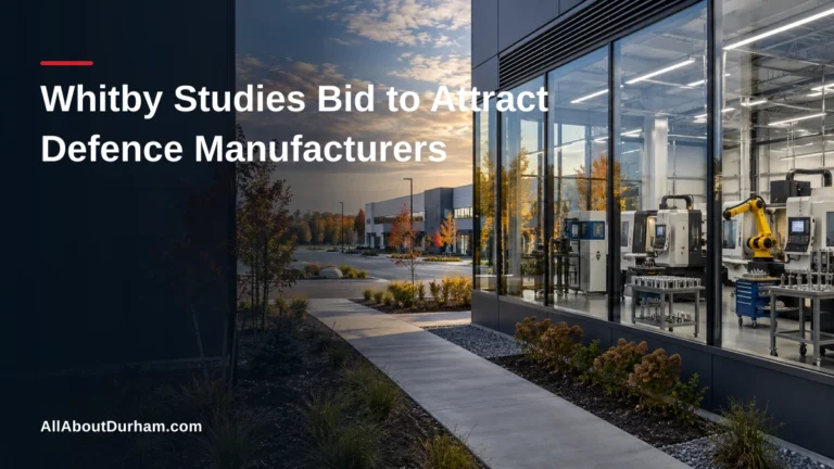 Whitby Studies Bid to Attract Defence Manufacturers — AllAboutDurham.com featured image