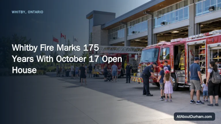 Whitby Fire Marks 175 Years With October 17 Open House — AllAboutDurham.com featured image