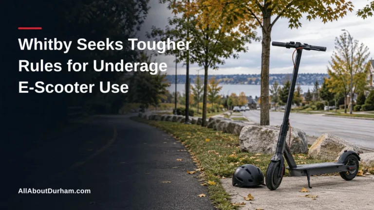 Whitby Seeks Tougher Rules for Underage E-Scooter Use — AllAboutDurham.com featured image